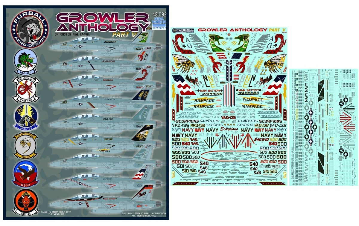 Furball Aero-Design 48-092 1:48 Growler Anthology Part V