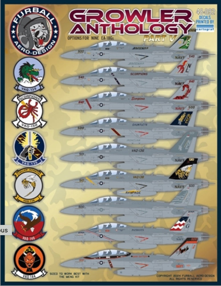 Furball Aero-Design 48-092 1:48 Growler Anthology Part V