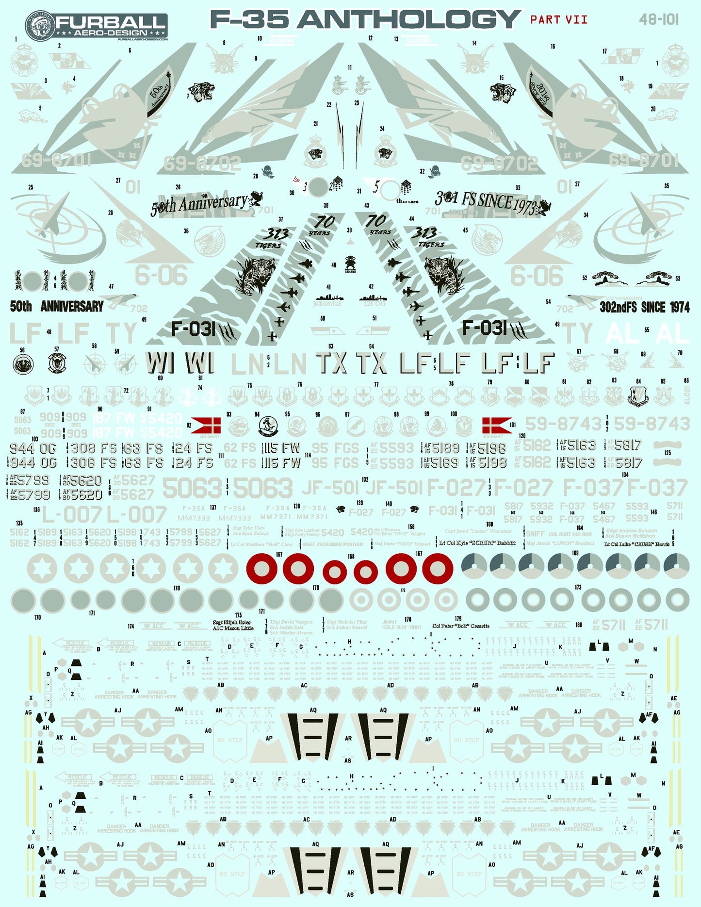 Furball Aero-Design 48-101 1:48 Lockheed-Martin F-35A Lightning II Anthology  Part VII