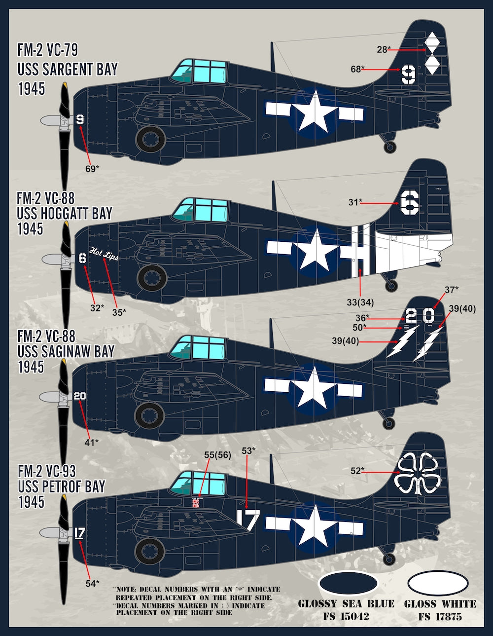 Furball Aero-Design S4822 1:48 'Colors and Markings of US Navy Grumman Wildcats Part 1