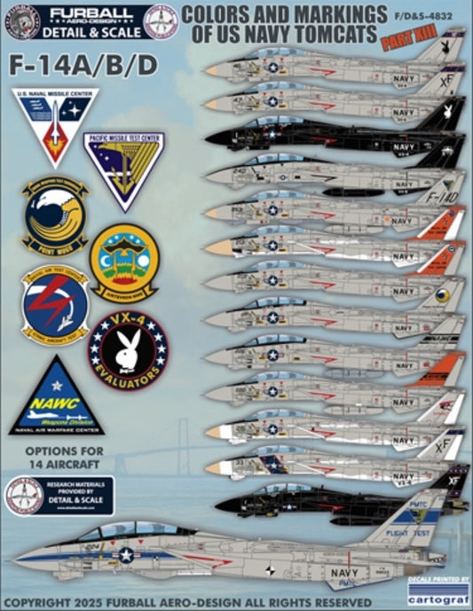 Furball Aero-Design DS4832 1:48 “Colors & Markings of US Navy Tomcats Part 13