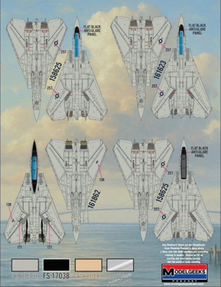 Furball Aero-Design DS4832 1:48 “Colors & Markings of US Navy Tomcats Part 13