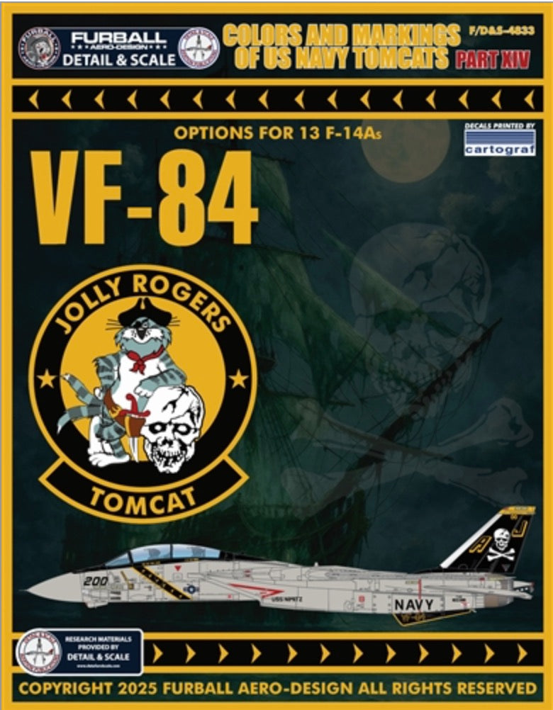 Furball Aero-Design DS4833 1:48 “Colors & Markings of US Navy Tomcats Part 14