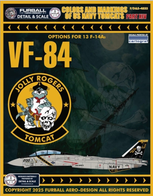 Furball Aero-Design DS4833 1:48 “Colors & Markings of US Navy Tomcats Part 14