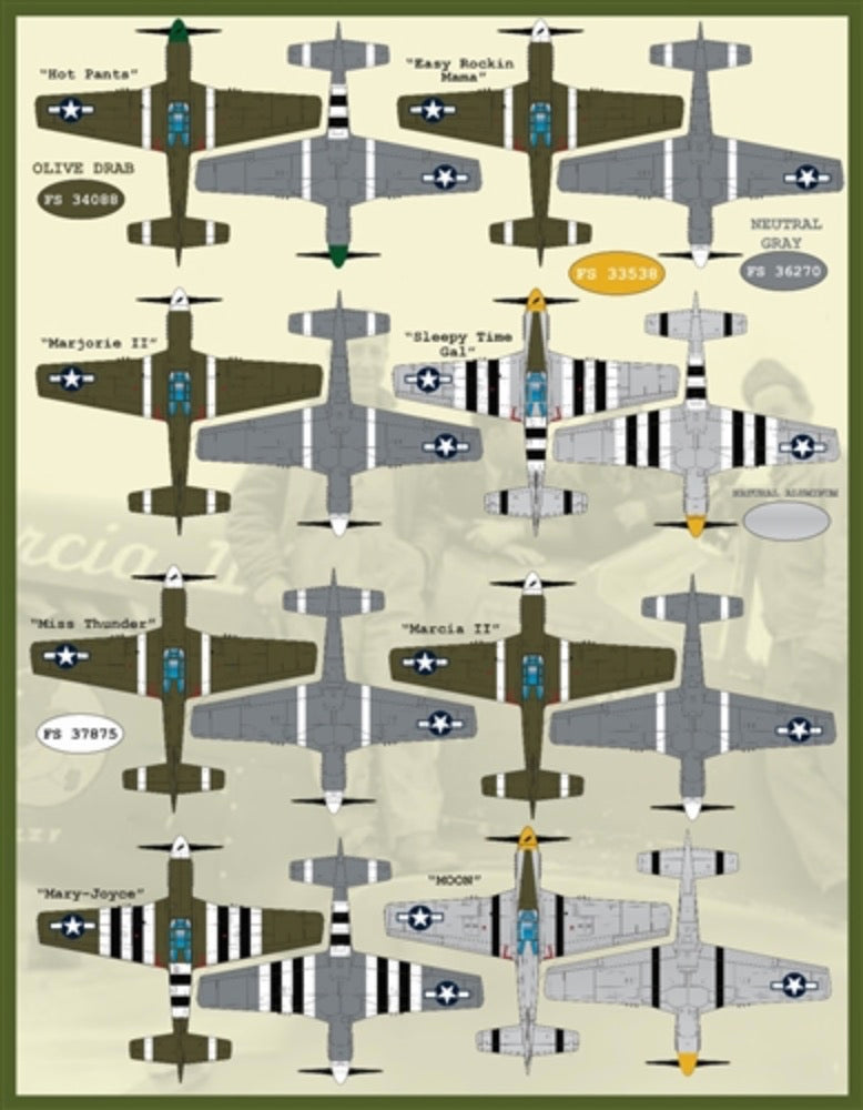 Furball Aero-Design FBDS4834 1:48 Colors & Marking of North-American P-51s Part I.