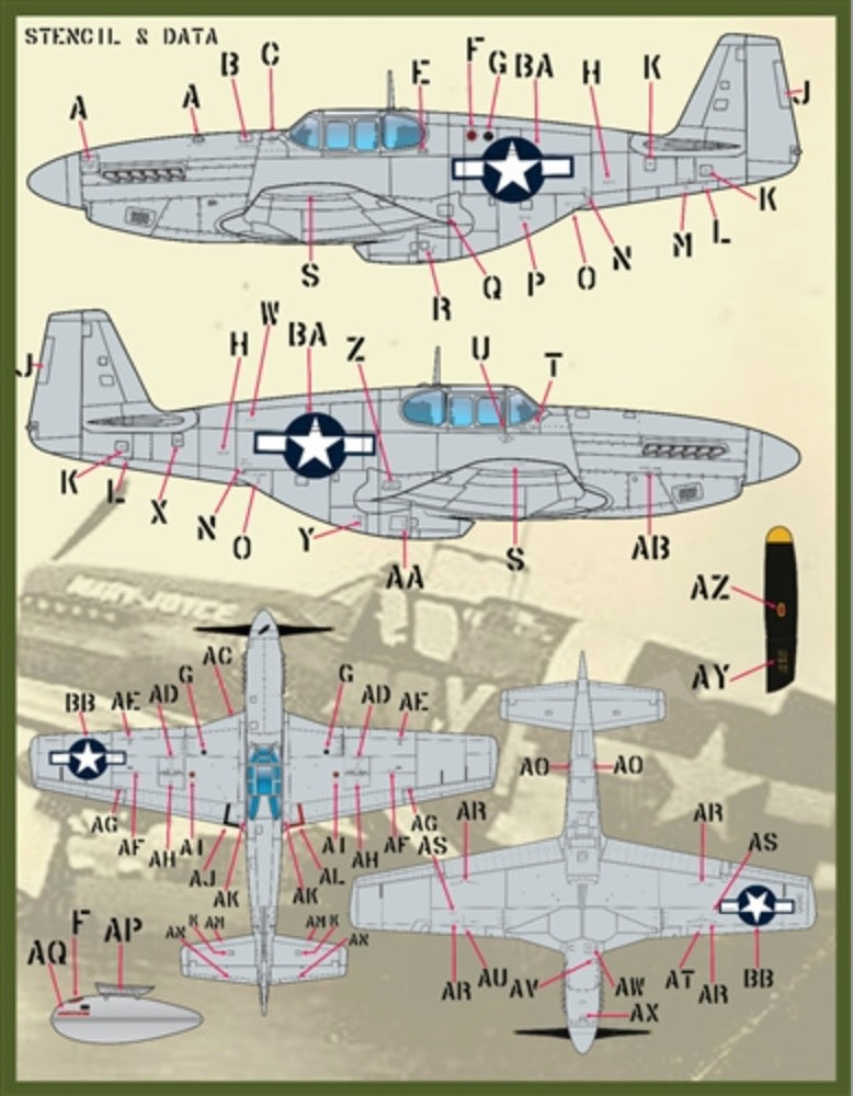 Furball Aero-Design FBDS4834 1:48 Colors & Marking of North-American P-51s Part I.