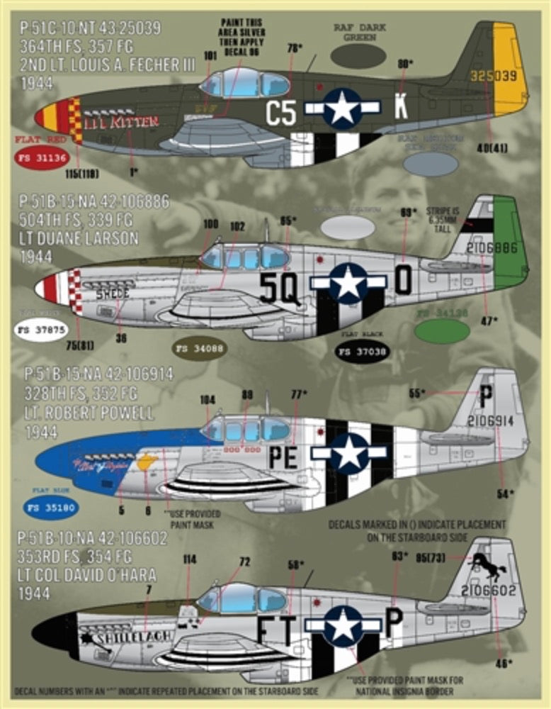 Furball Aero-Design FBDS4835 1:48 Colors & Marking of North-American P-51s Part II