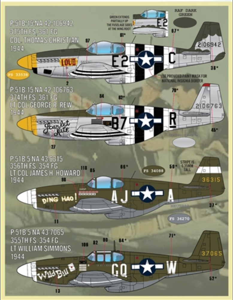 Furball Aero-Design FBDS4835 1:48 Colors & Marking of North-American P-51s Part II