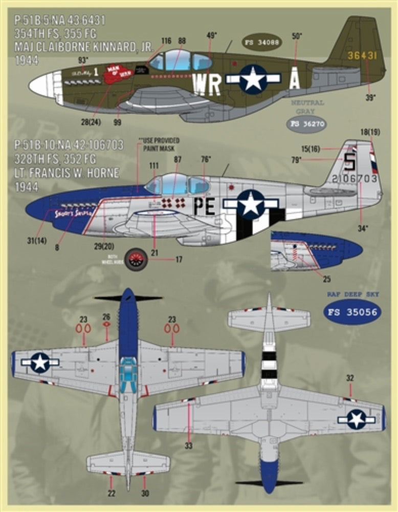 Furball Aero-Design FBDS4835 1:48 Colors & Marking of North-American P-51s Part II