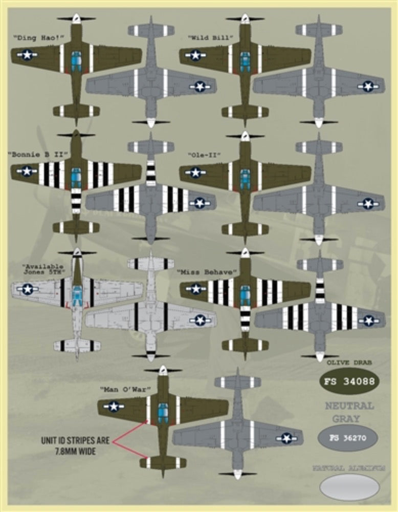 Furball Aero-Design FBDS4835 1:48 Colors & Marking of North-American P-51s Part II