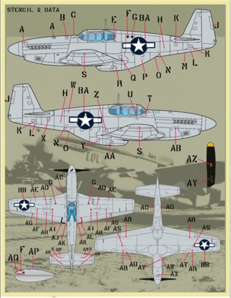 Furball Aero-Design FBDS4835 1:48 Colors & Marking of North-American P-51s Part II