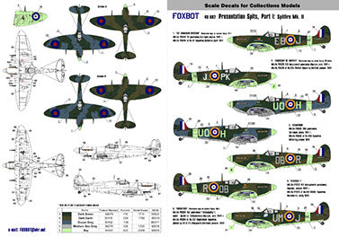 Foxbot Decals 48002 1:48 Supermarine Spitfire Mk.II