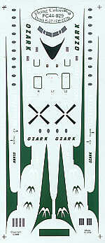 Flying Colors FC44029 1:144 Fokker F-27/FH-227B OZARK. choice of 2 schemes
