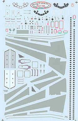 Flying Colors FC44038 1:144 McDonnell-Douglas MD-80 Detail sheet. Inc windows, doors, inspar panels etc