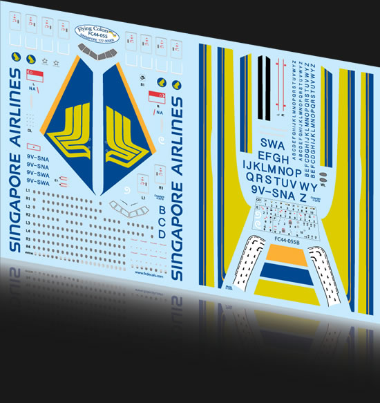 Flying Colors FC44055 1:144 Singapore Airlines Boeing 777-300ER