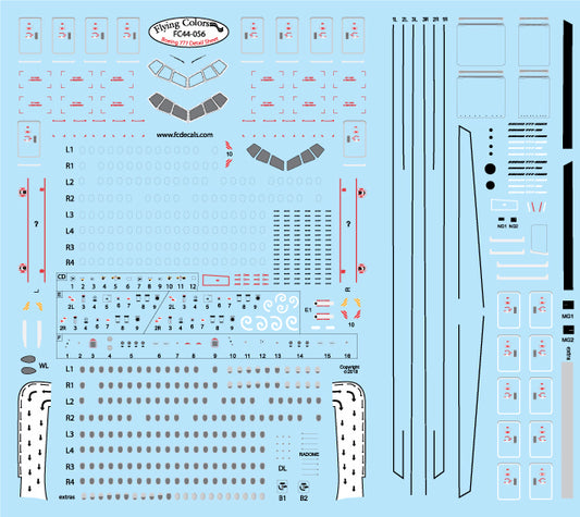 Flying Colors FC44056 1:144 Boeing 777 Detail Sheet