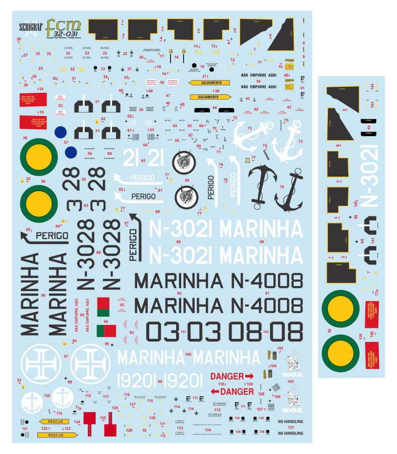 FCM 32-031 1:32 Westland SAH-11 Super Lynx - Brasil / Portugal