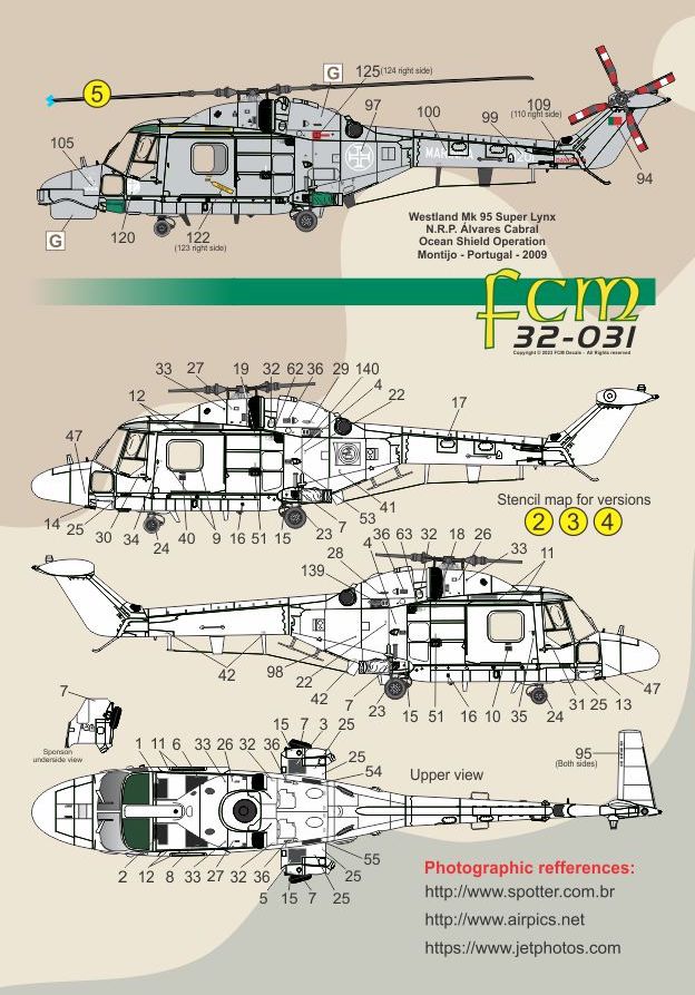 FCM 32-031 1:32 Westland SAH-11 Super Lynx - Brasil / Portugal