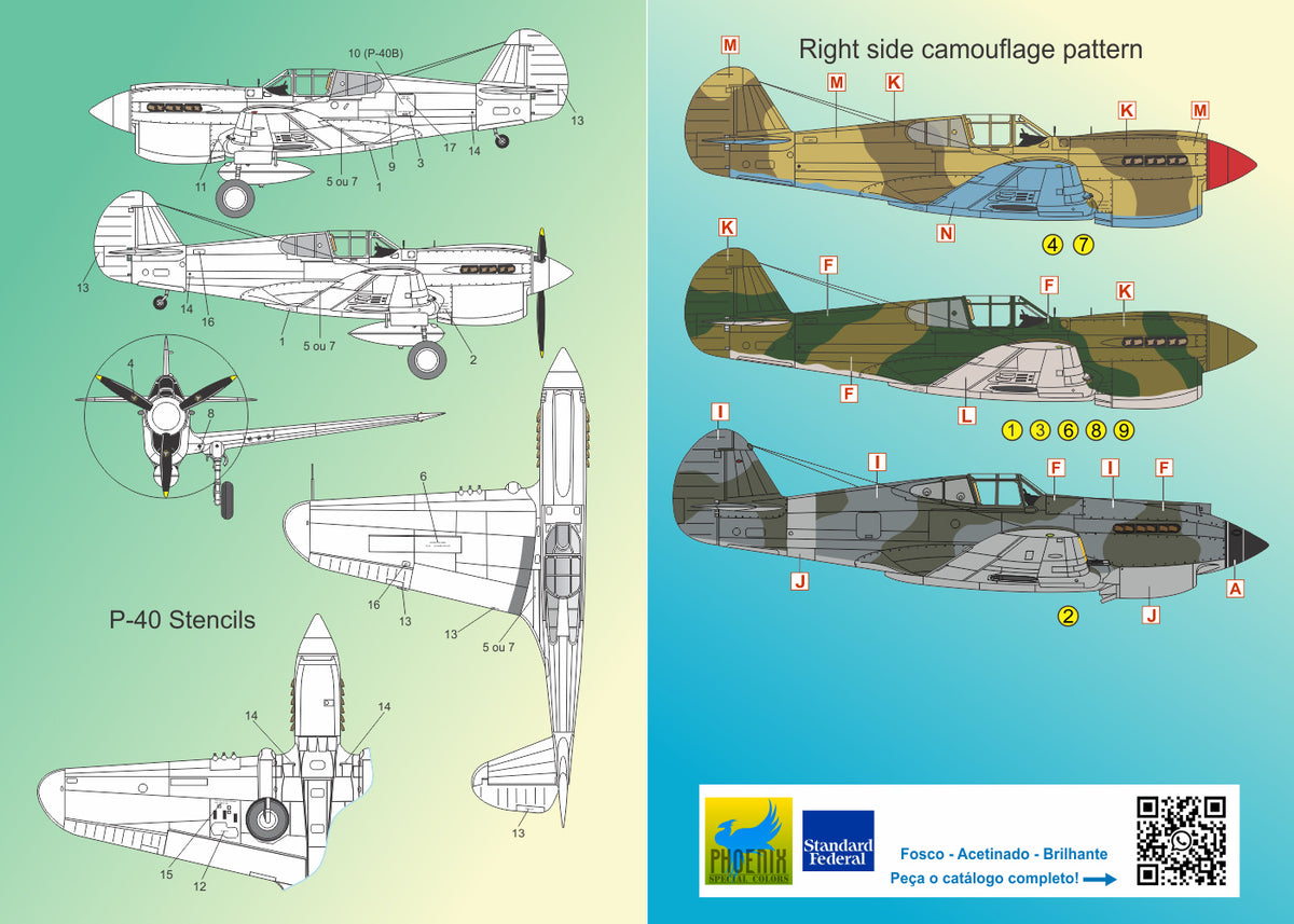 FCM FCM32037 1:32 Curtiss P-40 'Big Mouths' [P-40N P-40E Kittyhawk Mk.I Hawk 81-A2 Tomahawk Mk.II]