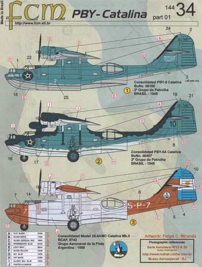 FCM decals 144-034 1:144 Consolidated PBY-5A Catalina