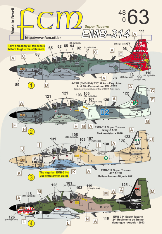 FCM 48063 1:48 Embraer EMB-314 Super Tucano part 2