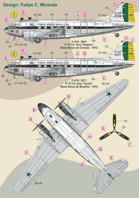 FCM 48-066 1:48 Douglas C-47A Brazilian Air Force - Post War