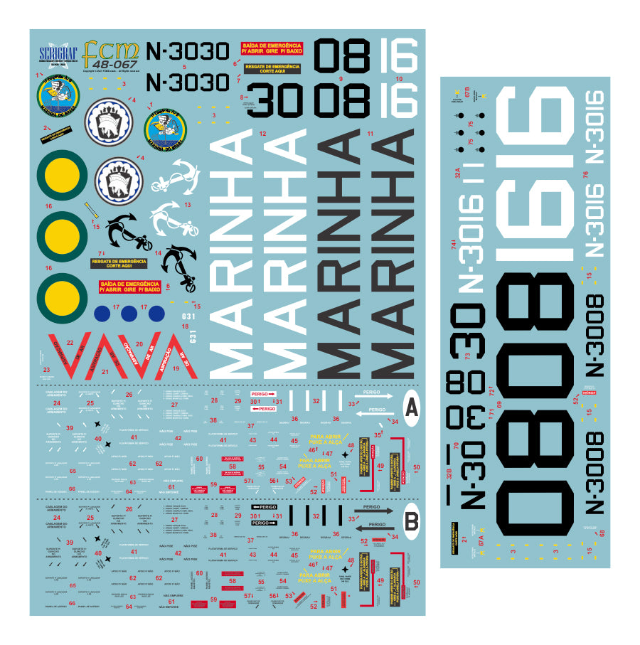 FCM 48-067 1:48 Sea King SH-3D / AH-3H Brazilian Navy