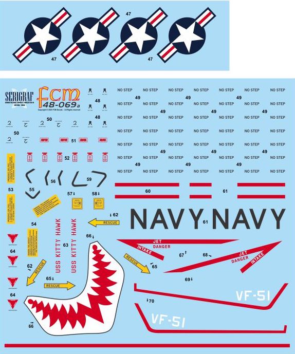 FCM 48-069 1:48 Cats from USS Kitty Hawk - 1991 Grumman F-14B Tomcats