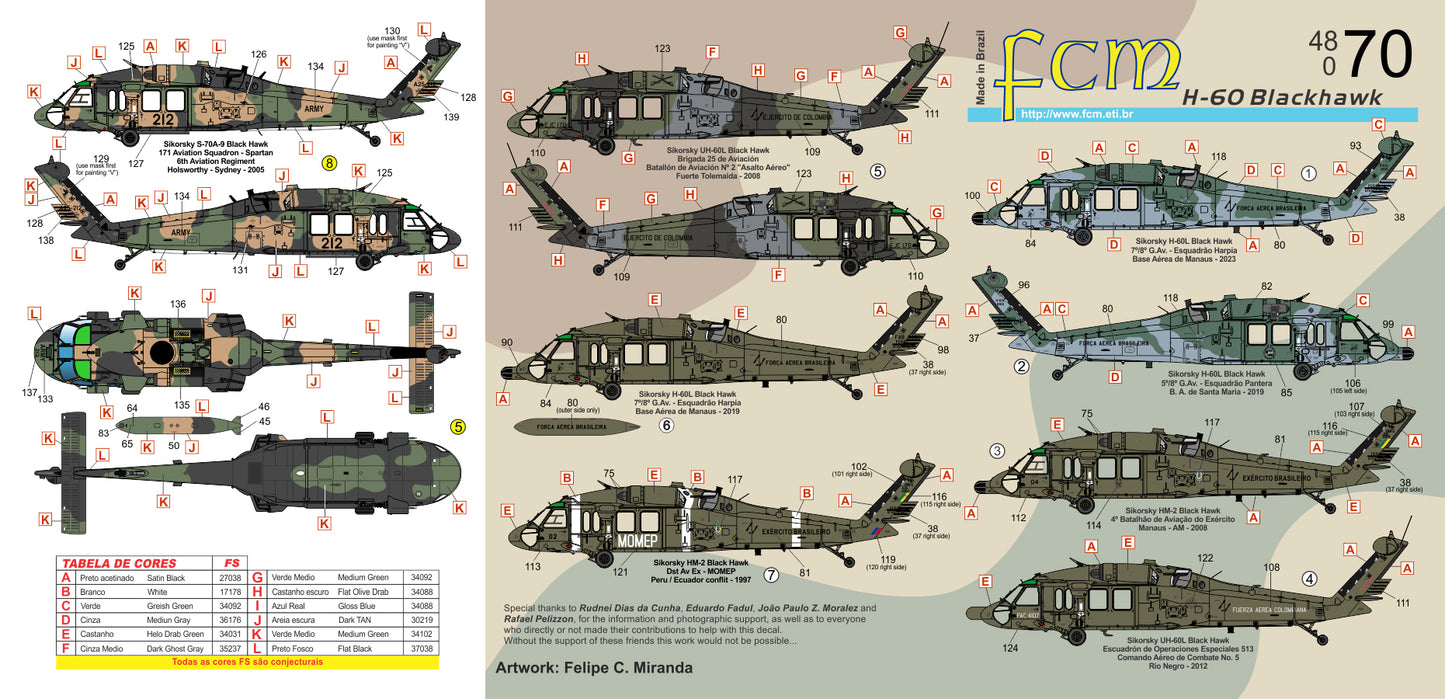 FCM 48070 1:48 Sikorsky H-60 Blackhawk