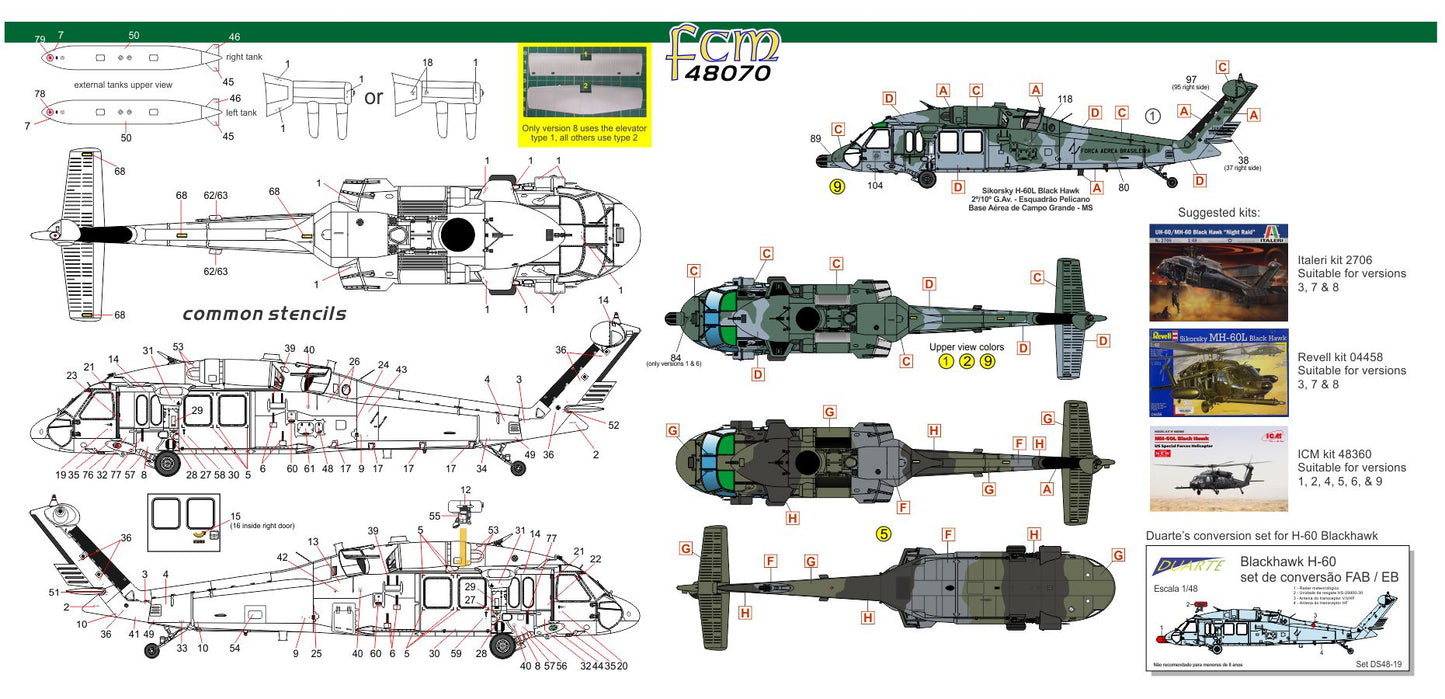 FCM 48070 1:48 Sikorsky H-60 Blackhawk