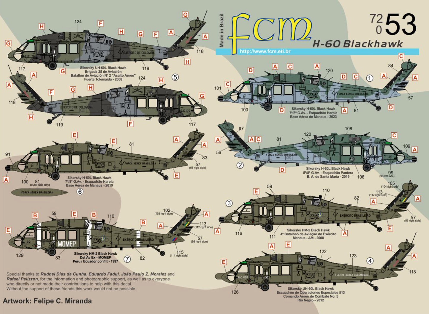 FCM 72053 1:72 Sikorsky H-60 Blackhawk