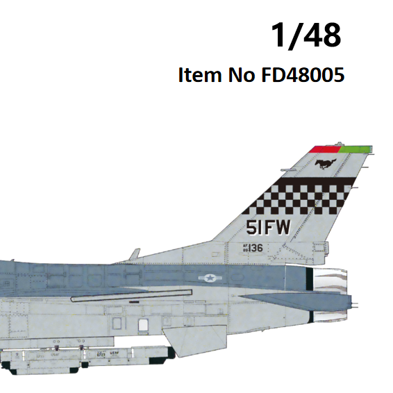 FabScale Studio FD48005 1:48 Lockheed-Martin F-16C 51st FW Osan Air Base 2024