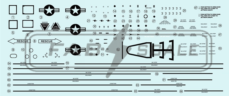 FabScale Studio FD48099 1:48 F-16CM Blk 42 Oklahoma ANG (Part 1)  Photo-etched Parts Included