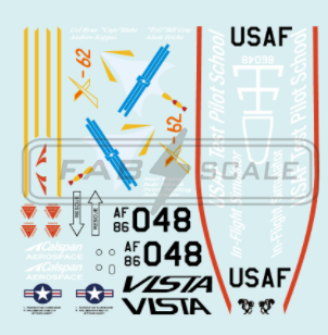 FabScale Studio FD72037 1:72 X-62 VISTA 86-0048 Edwards AFB 2024