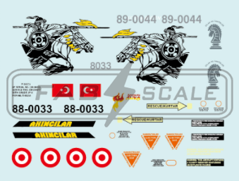 FabScale Studio FD72038 1:72 F-16C Block 40 88-0033 Turkey Air Force 152nd Filo Incirlik AB 2021