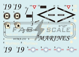 FabScale Studio FD72070 1:72 AV-8B Harrier II Plus VMA-231 ACE OF SPADES CG 19 MCAS Cherry Point 2025