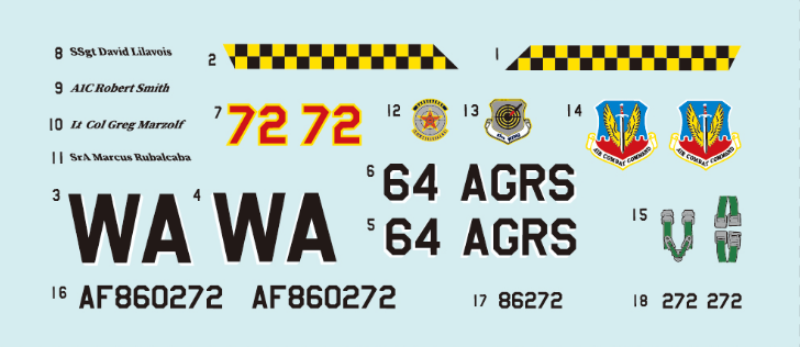 FabScale Studio FD72113 1:72 Lockheed-Martin F-16C Block32 86-0272 64th Aggressor Squadron Nellis AFB 2008