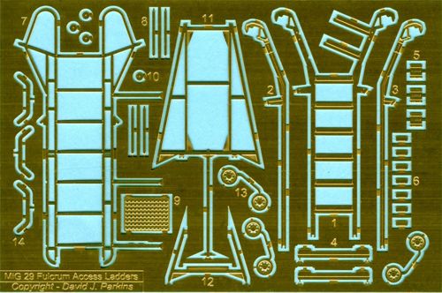 Flightpath UK 48210 1:48 Mikoyan MiG-29A/MiG-29UB 'Fulcrum' Access Ladders.
