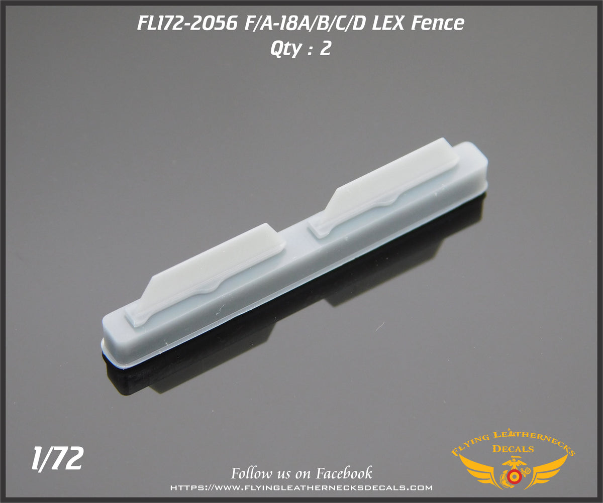 Flying Leathernecks FL172-2056 1:72 McDonnell-Douglas F/A-18A/B/C/D LEX Fence 3D-Printed