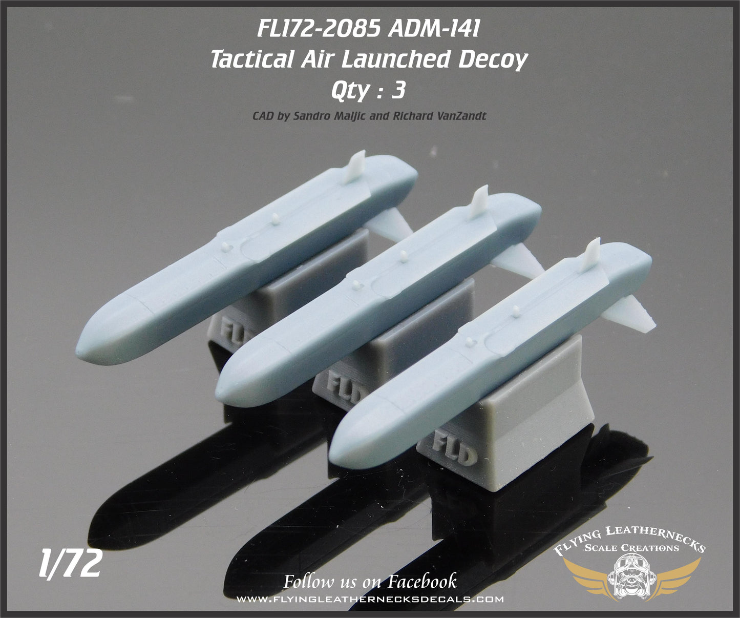 Flying Leathernecks FL172-2085 1:72 ADM-141 TALD (3) 3D-Printed
