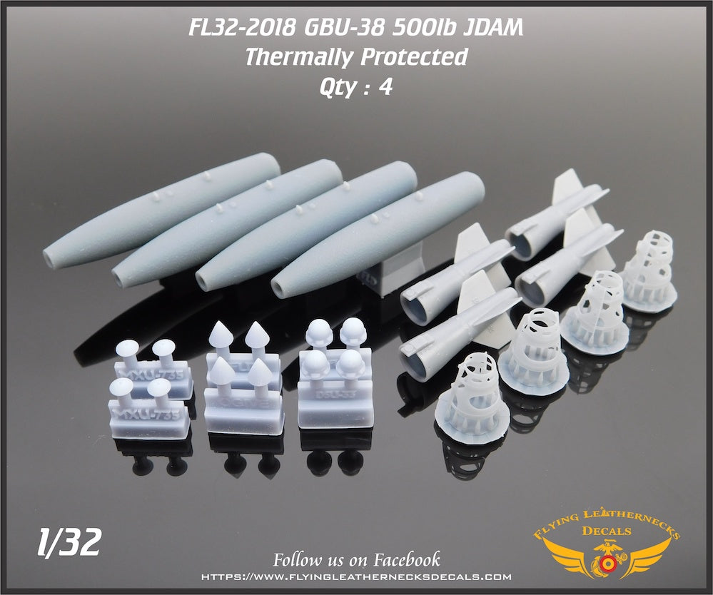 Flying Leathernecks FL32-2018 1:32 GBU-38 500lb JDAM with thermal protective coating
