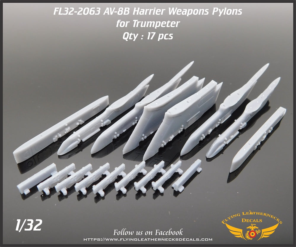 Flying Leathernecks FL32-2063 1:32 McDonnell-Douglas AV-8B Harrier Weapons Pylons