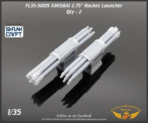 Flying Leathernecks FL35-5009 1:35 XM158A1 2.75' Rocket Launcher 3D-Printed