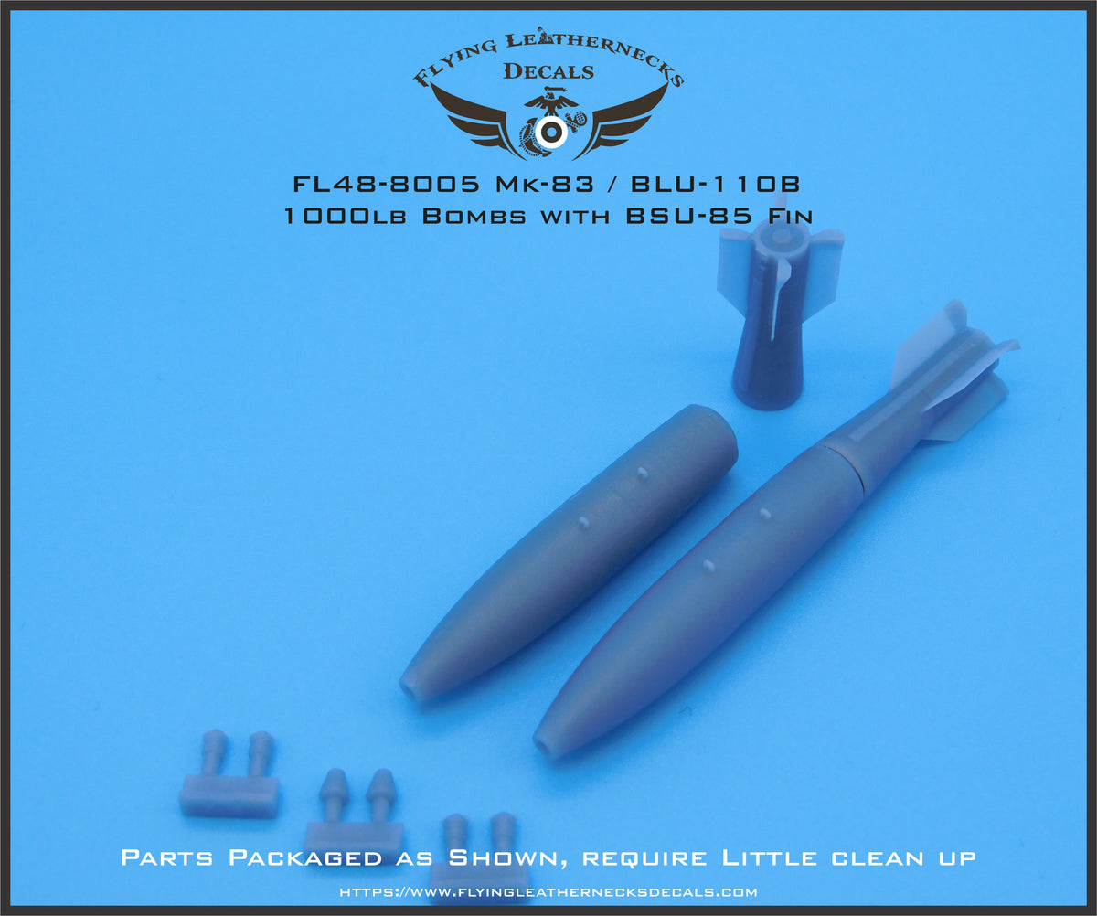 Flying Leathernecks FL48-8005 1:48 Mk-83 1000lb bomb with BSU-85 fin