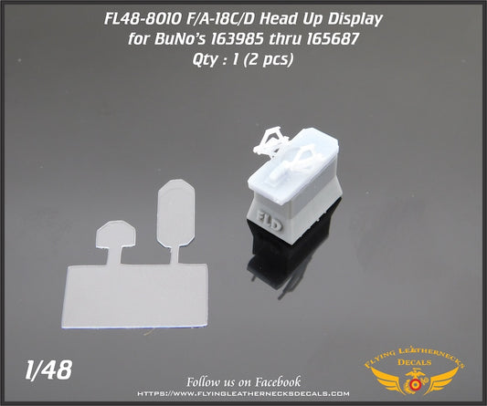 Flying Leathernecks FL48-8010 1:48 F/A-18A+/A++/C/D HUD for BuNo's 163985 thru 165532
