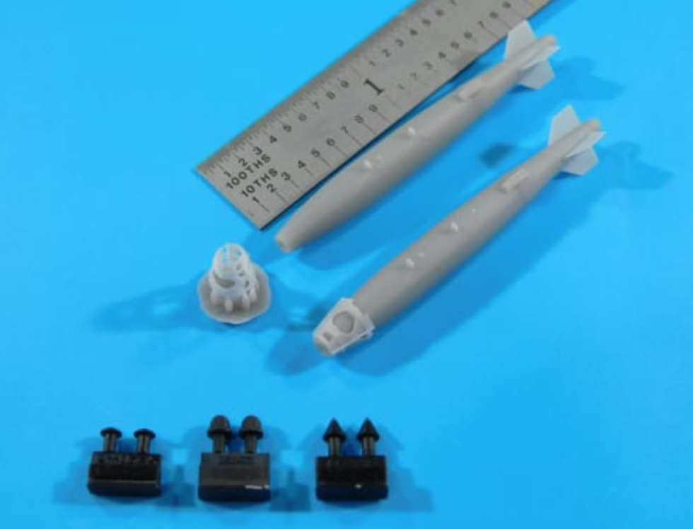 Flying Leathernecks FL48-8017 1:48 GBU-38 Thermally Protected 500lb JDAM Set