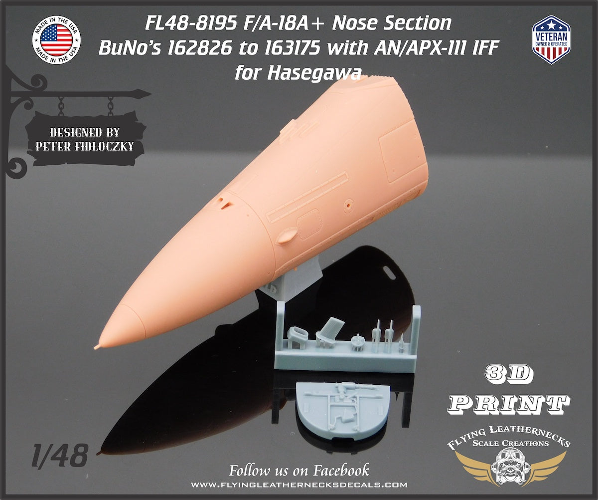 Flying Leathernecks FL48-8195 1:48 F/A-18A+ Nose BuNo 162826 to 163175 with AN/APX-111 IFF
