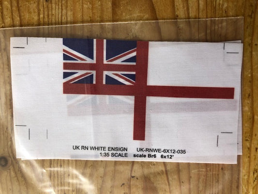 AMP Rokket FLAG04 1:35 2 x Royal Navy White Ensign 6' x 12'