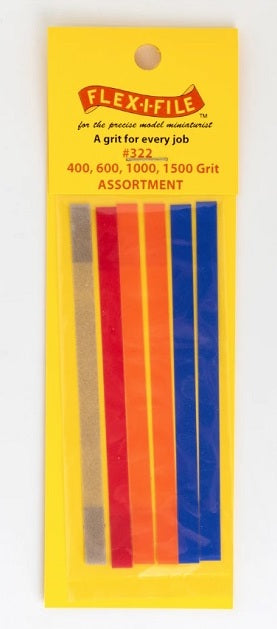 Flex-I-files - 322 400, 600, 1000, 1500 Grit - Refill Tape Assortment
