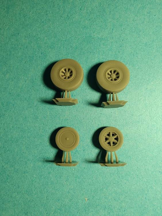 FLY A0009 1:72 Grumman F7F Tigercat wheels with grooves